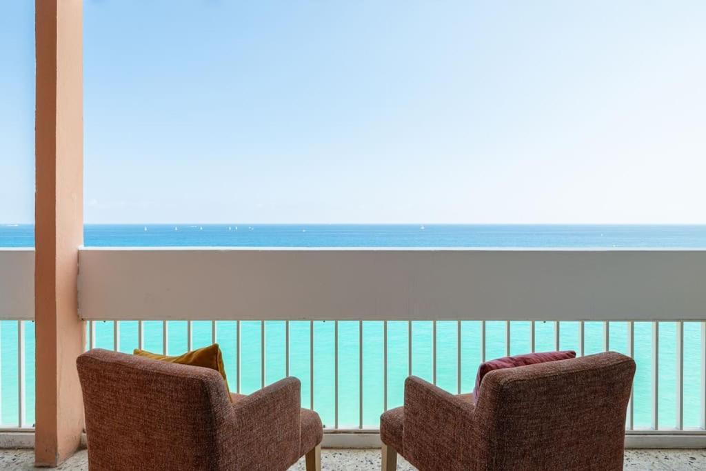 Le Panorama -Vue Exceptionnelle - Dernier Etage - Front De Mer 芒通 外观 照片